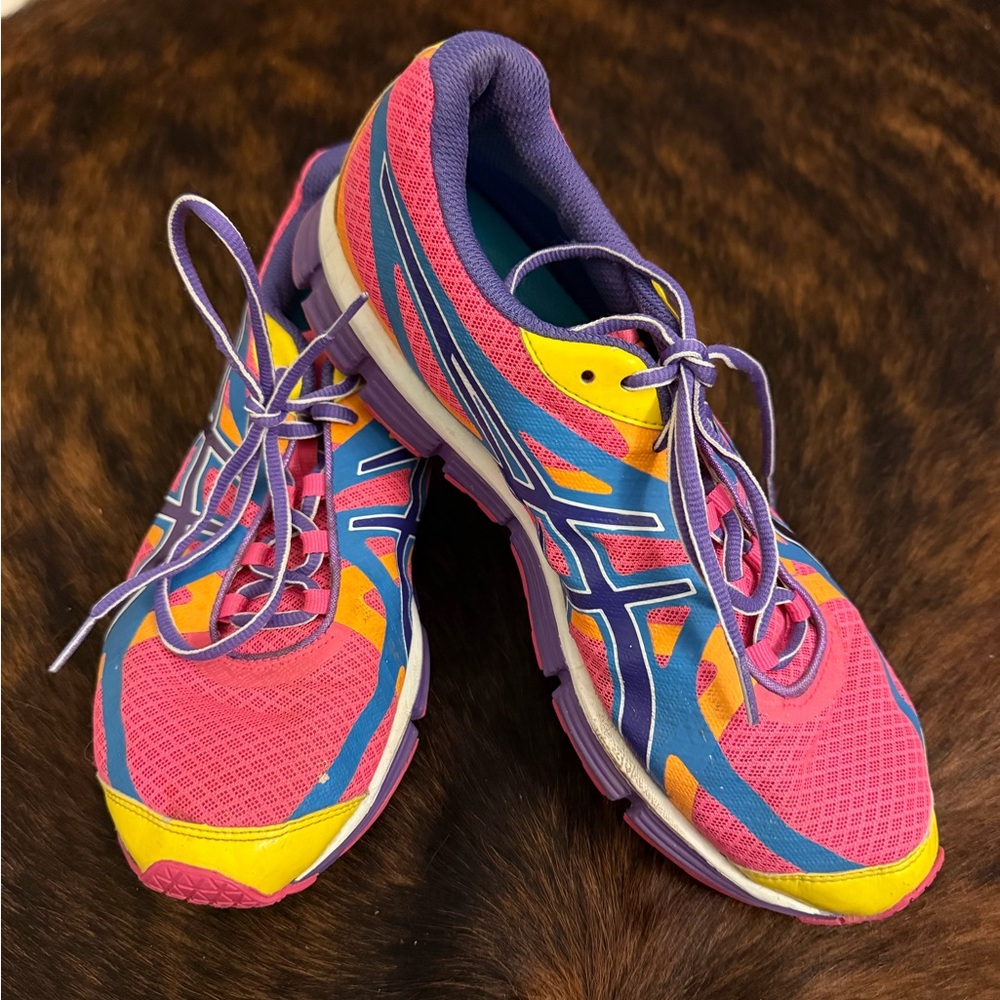 Asics Gel-Extreme 33 Women's Colorful Pink/Purple/Blue/Yellow Athletic Shoes